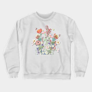 Flower Nature Patch Crewneck Sweatshirt